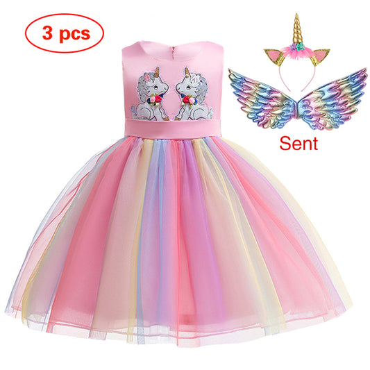 Unicorn Ball Gowns for Princess Birthday Parties