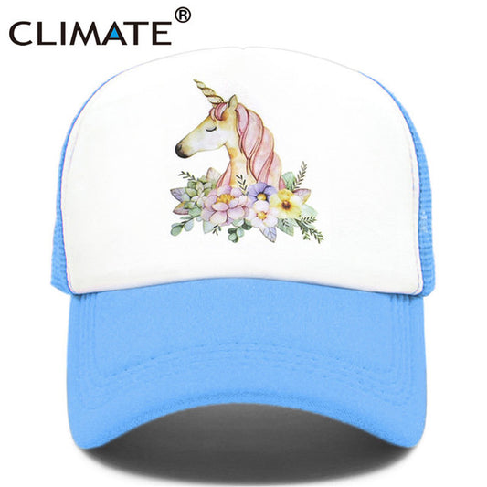 Unicorn Baseball Cap for Kids and Adults Blue