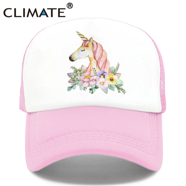 Unicorn Baseball Cap for Kids and Adults Pink